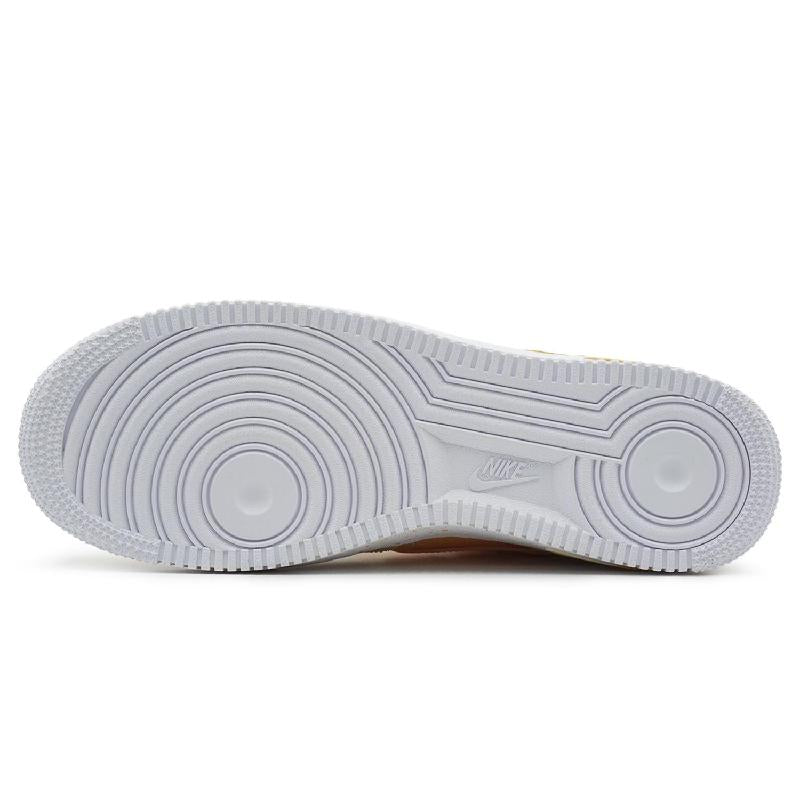 [Custom Brownish-yellow wind language for both men and women]  Air Force 1 Skateboarding Shoes Unisex Low-top Yellow/orange