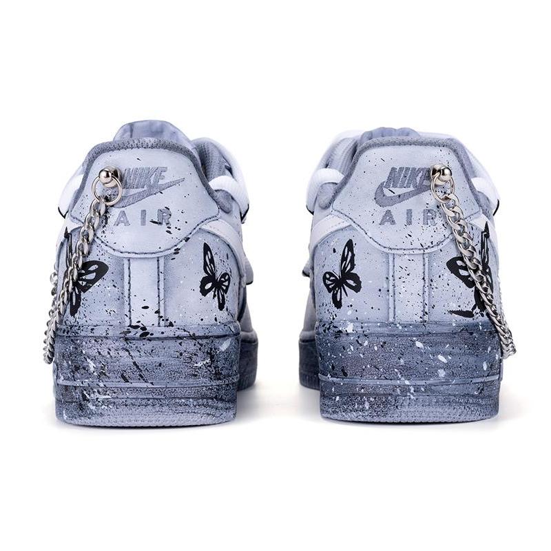[Custom Men's retro butterfly]  Air Force 1 Skateboarding Shoes Men