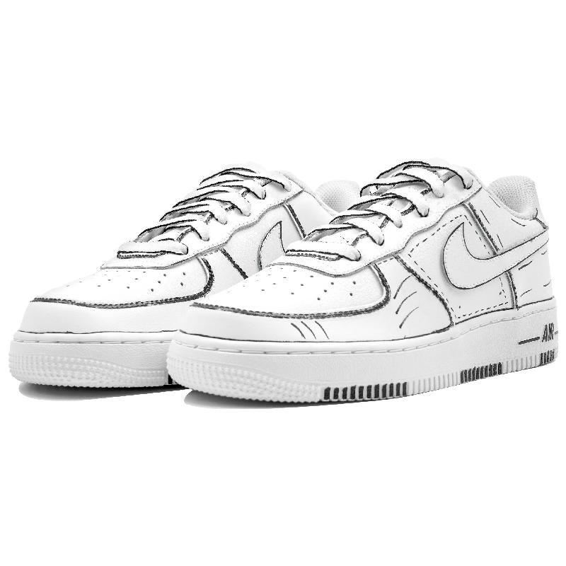 [Custom 2D comics]  Air Force 1 Skateboarding Shoes Unisex