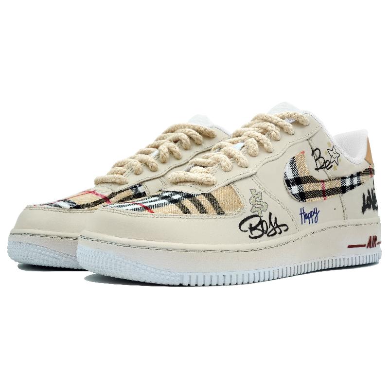 [Custom The cool smoke is like ink]  Air Force 1 Skateboarding Shoes Unisex