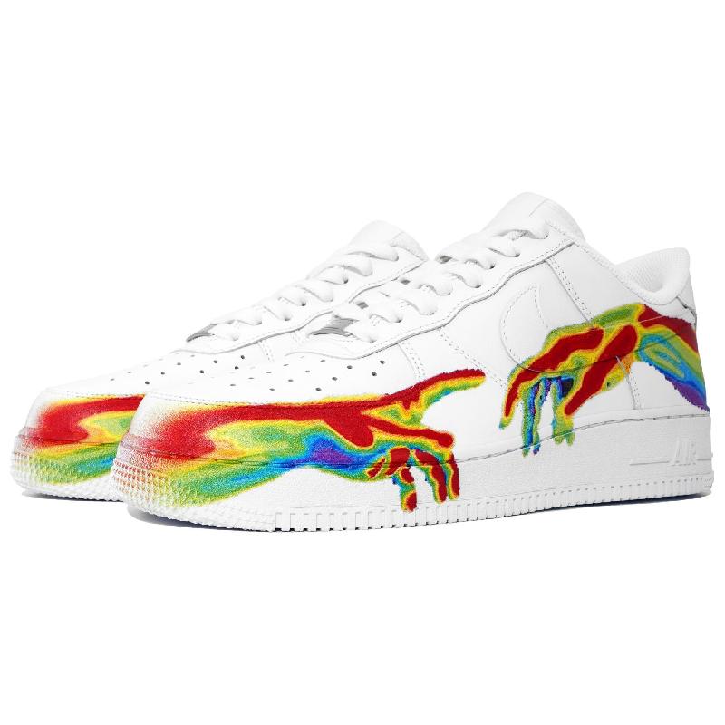 [Custom Thermal sensing effect]  Air Force 1 Skateboarding Shoes Men Low-top Multicolor