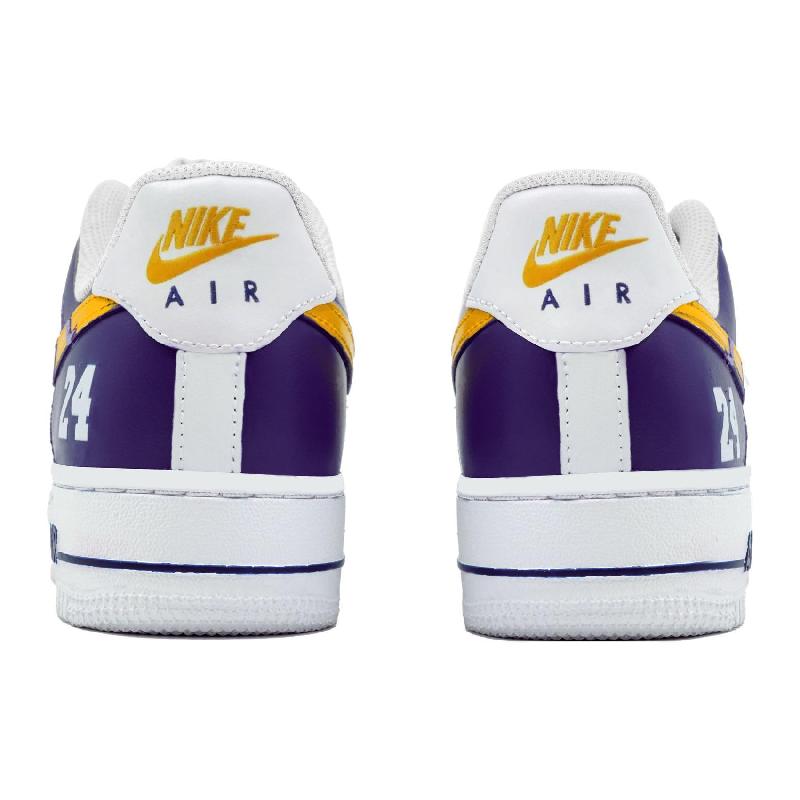 [Custom Purple Gold Mamba]  Air Force 1 Skateboarding Shoes Unisex