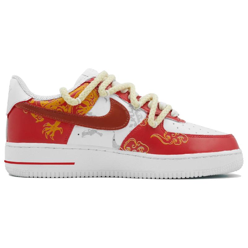 [Custom The dragon raises its head and the clouds rise]  Air Force 1 Skateboarding Shoes Unisex