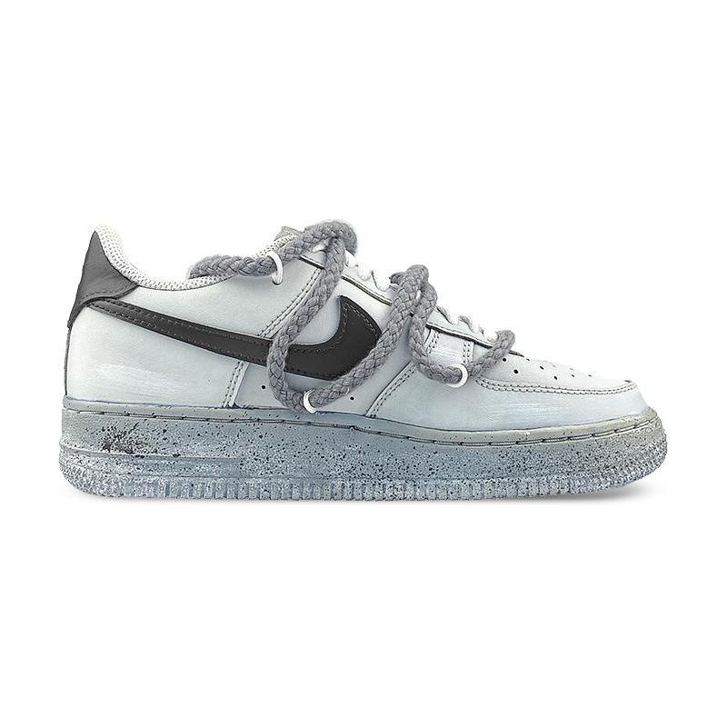 [Custom The male doomsday grey stain is dissolved]  Air Force 1 Skateboarding Shoes Men