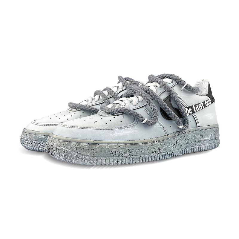 [Custom The male doomsday grey stain is dissolved]  Air Force 1 Skateboarding Shoes Men