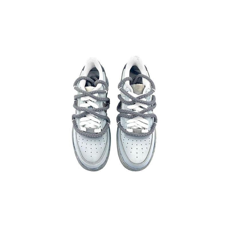 [Custom The male doomsday grey stain is dissolved]  Air Force 1 Skateboarding Shoes Men