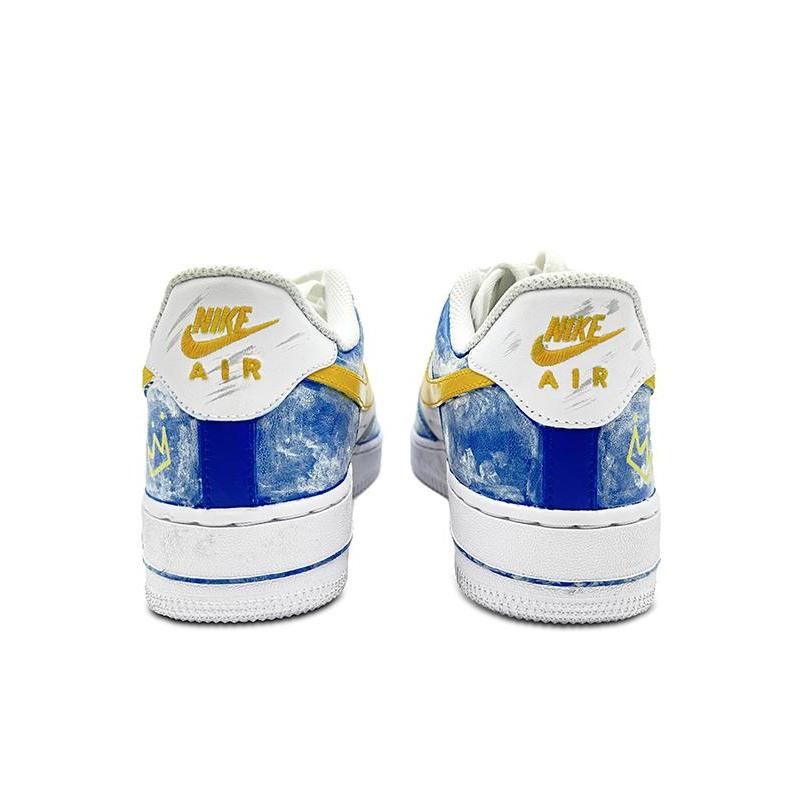 [Custom Stephen Blue for men]  Air Force 1 Skateboarding Shoes Men