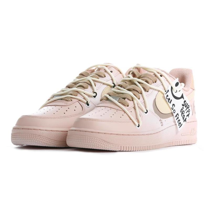 [Custom Male affection]  Air Force 1 Skateboarding Shoes Men Low-top Yellow/Brown