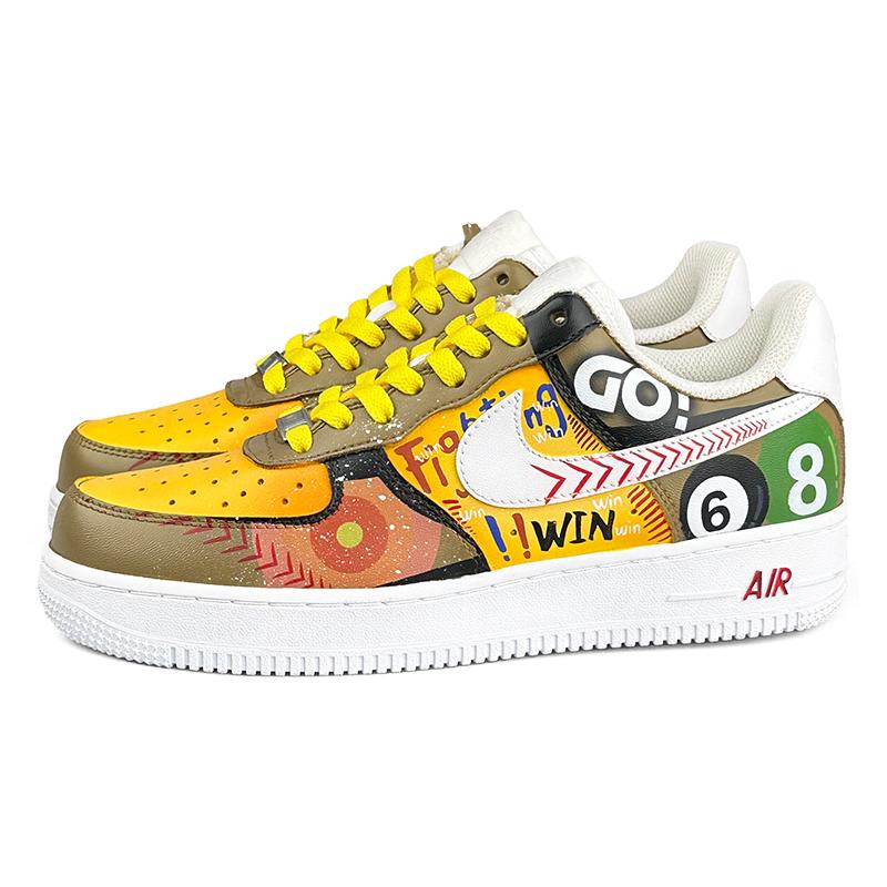 [Custom Billiards]  Air Force 1 Skateboarding Shoes Men