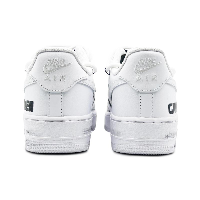 [Custom Super Mary]  Air Force 1 Skateboarding Shoes Men Low-top White