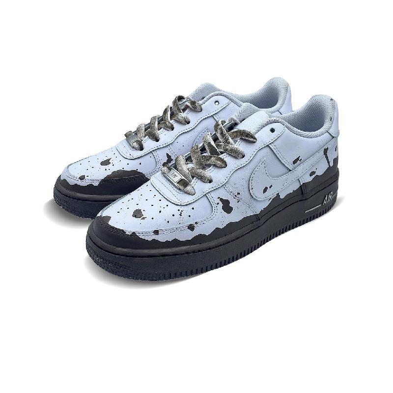[Custom Muddy path]  Air Force 1 Skateboarding Shoes Men Low-top Brown/White