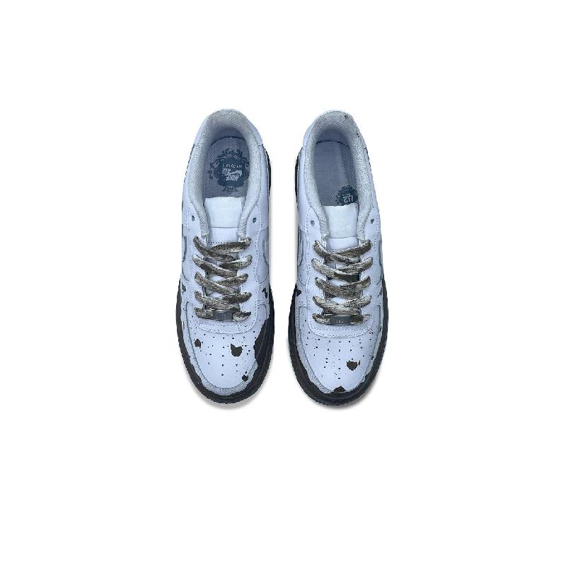 [Custom Muddy path]  Air Force 1 Skateboarding Shoes Men Low-top Brown/White