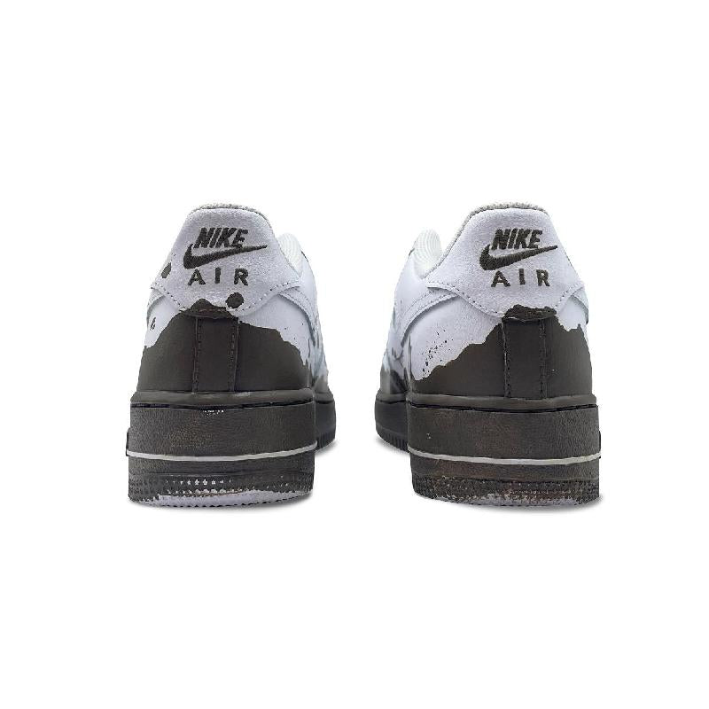 [Custom Muddy path]  Air Force 1 Skateboarding Shoes Men Low-top Brown/White