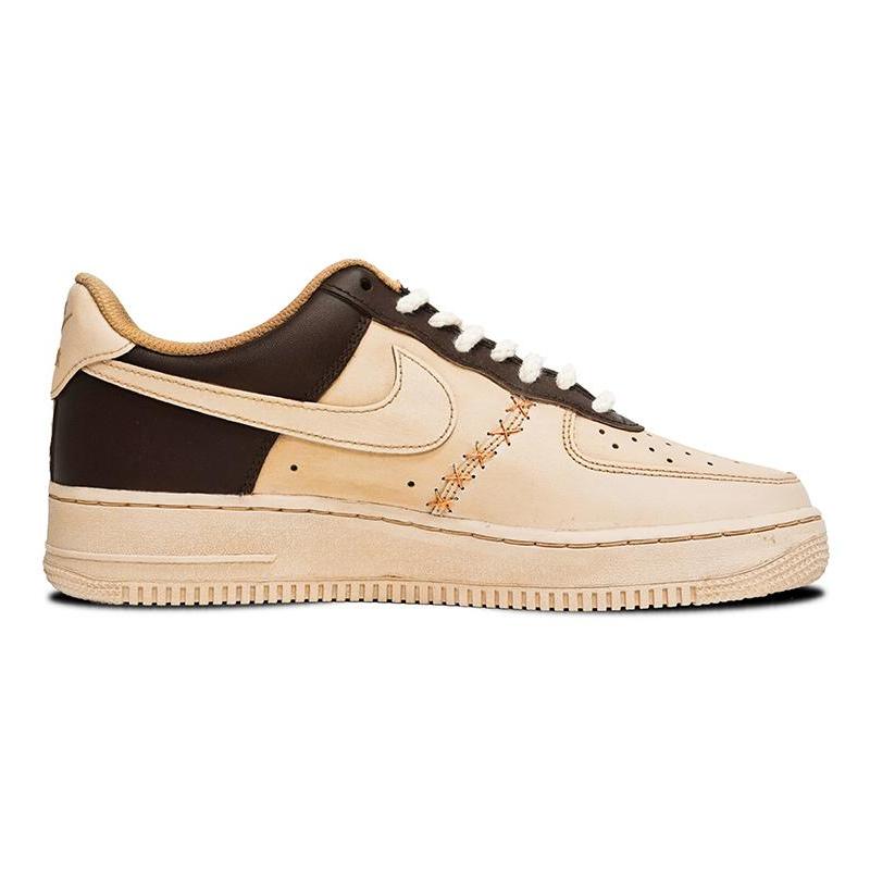 [Custom The men's coffee beans are brown]  Air Force 1 Skateboarding Shoes Men Low-top Brown/Taupe