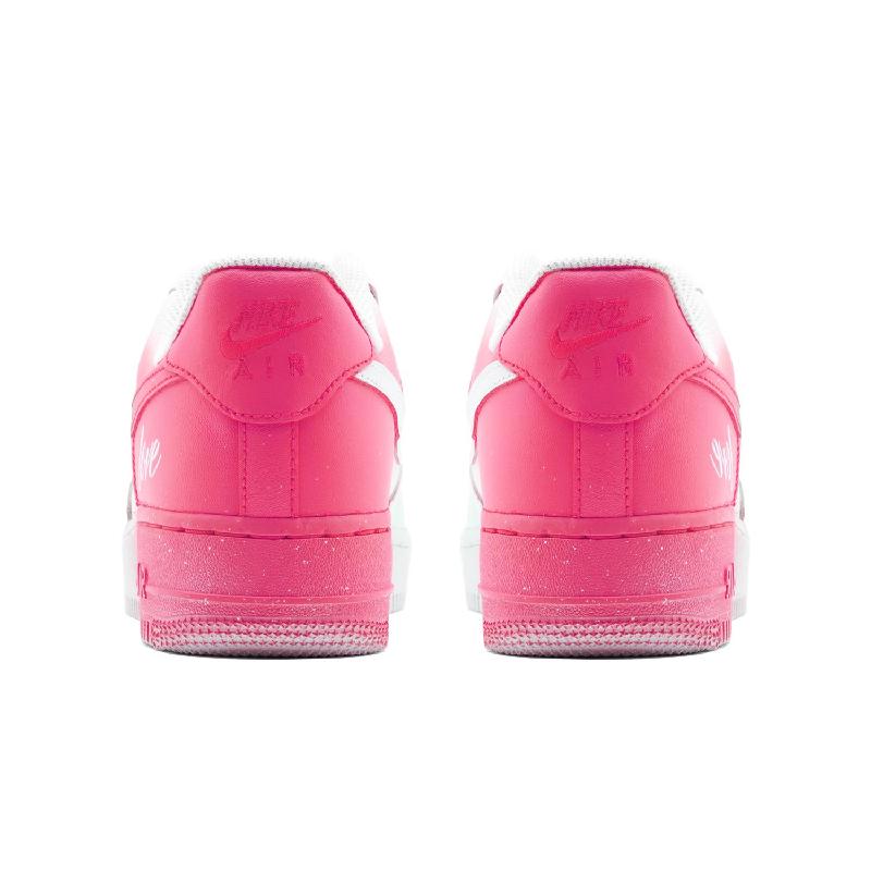 [Custom Love Notes: Red and green]  Air Force 1 Skateboarding Shoes Men Low-top White/green/red