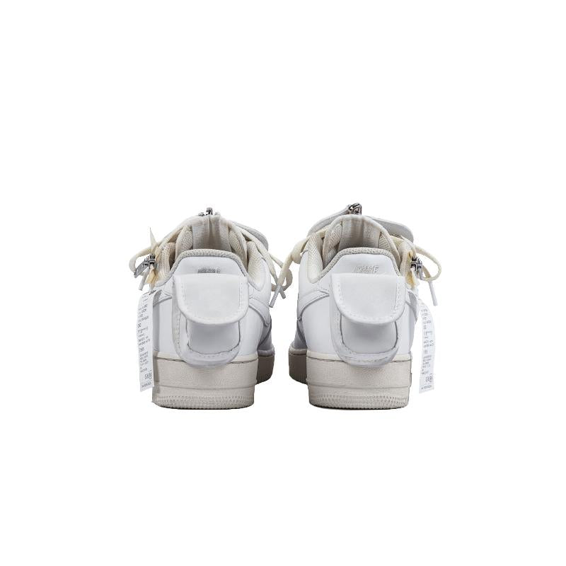 [Custom Four-dimensional deconstruction]  Air Force 1 Skateboarding Shoes Men Low-top White/beige/light Gray
