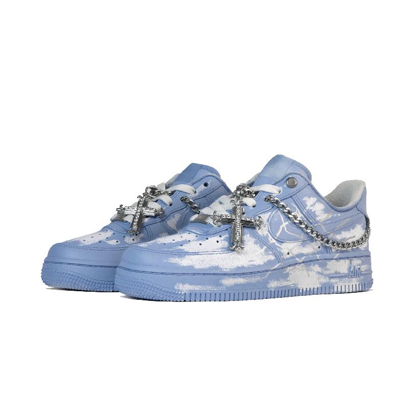 [Custom Dilapidated collection]  Air Force 1 Skateboarding Shoes Men
