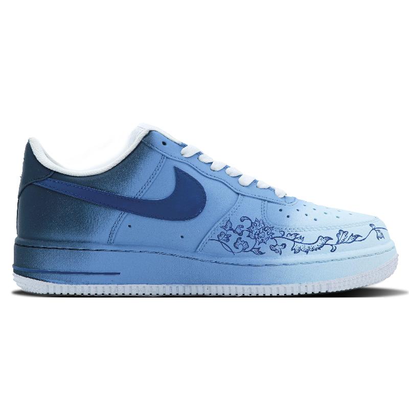 [Custom Qinghua Porcelain]  Air Force 1 Skateboarding Shoes Men