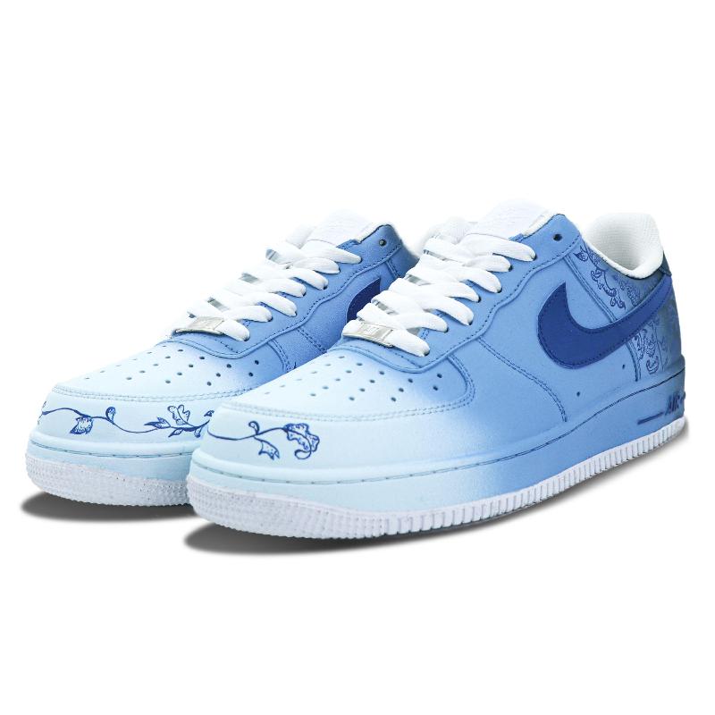 [Custom Qinghua Porcelain]  Air Force 1 Skateboarding Shoes Men