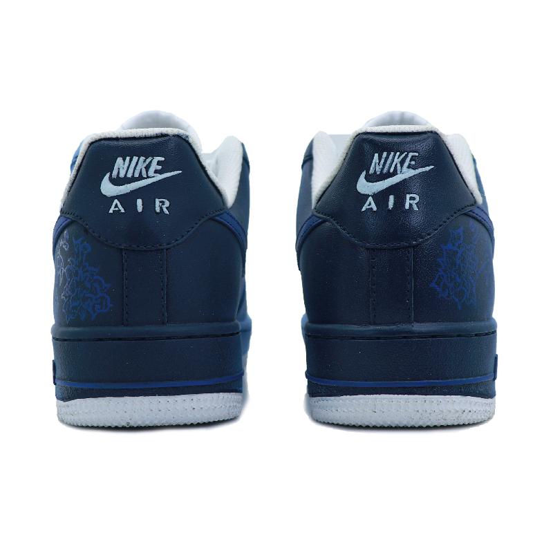 [Custom Qinghua Porcelain]  Air Force 1 Skateboarding Shoes Men