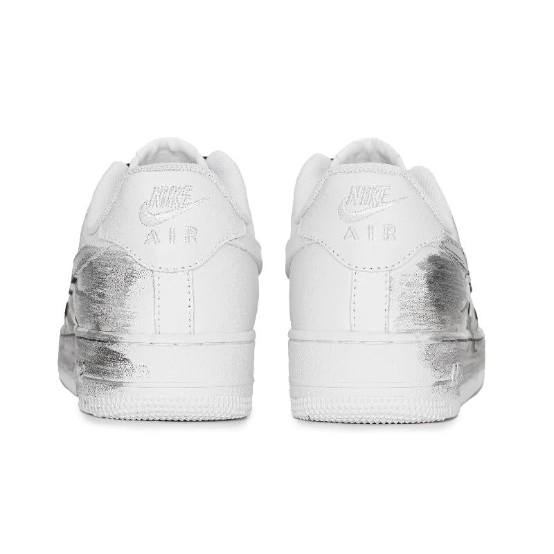 [Custom Peeping/Claw Marks]  Air Force 1 Skateboarding Shoes Unisex Low-top Black/grey