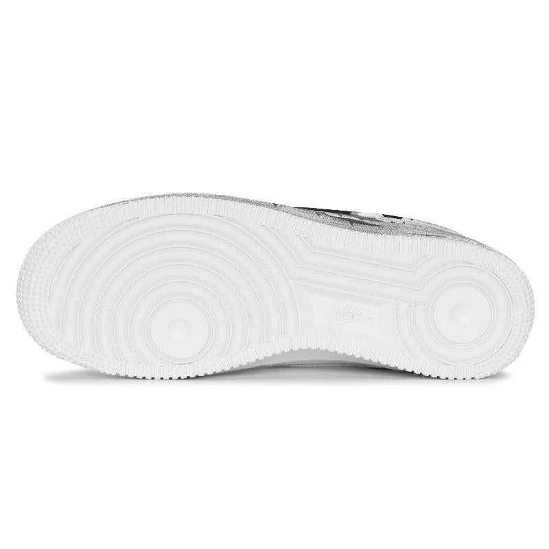 [Custom Peeping/Claw Marks]  Air Force 1 Skateboarding Shoes Unisex Low-top Black/grey