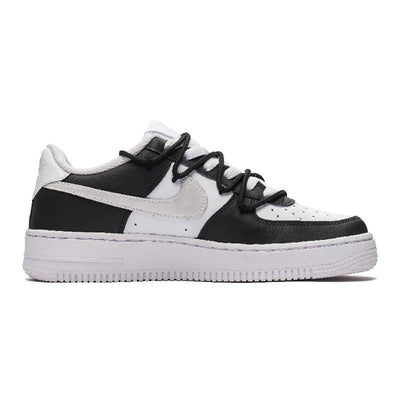 [Custom Men's Venom Double Hook black and White]  Air Force 1 Skateboarding Shoes Men Low-top Black/White