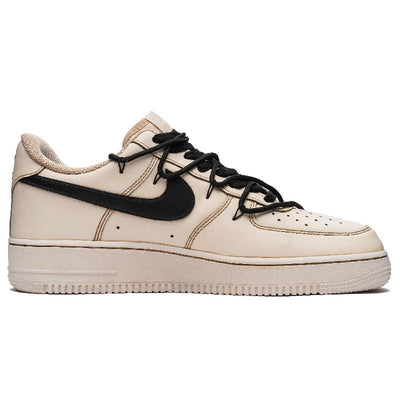 [Custom Men's street graffiti in black and brown]  Air Force 1 Skateboarding Shoes Men Low-top Black/Brown