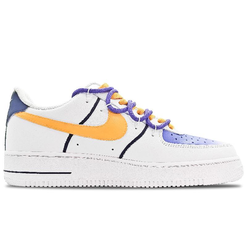[Custom Salute to the legend: golden, purple and white]  Air Force 1 Skateboarding Shoes Men