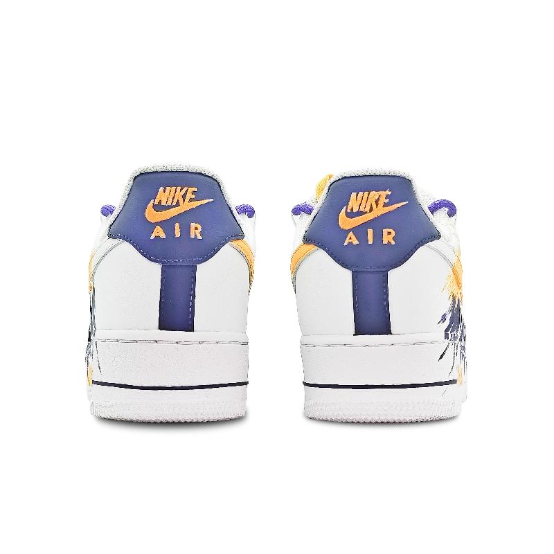 [Custom Salute to the legend: golden, purple and white]  Air Force 1 Skateboarding Shoes Men
