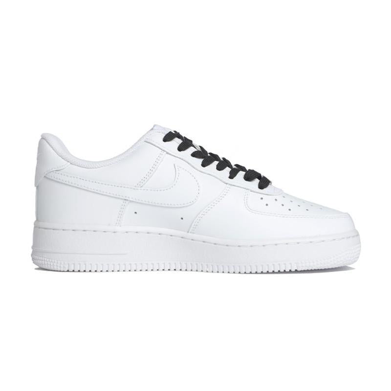 [Custom Men's heart-shaped graffiti]  Air Force 1 Skateboard Shoes Men Low-Top Black White