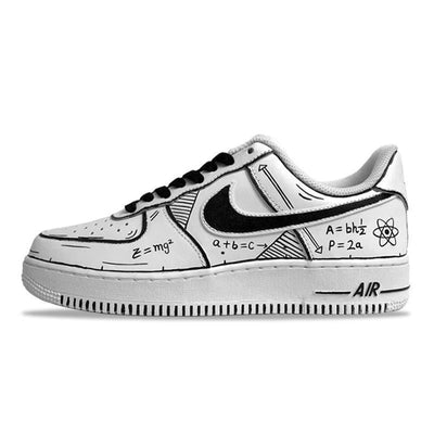 [Custom Men's digital graffiti]  Air Force 1 Skateboarding Shoes Men