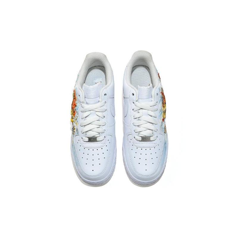 [Custom The men's golden dragon bestows blessings]  Air Force 1 Skateboarding Shoes Men