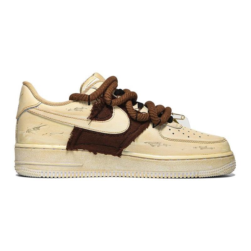 [Custom Male style fallen leaves]  Air Force 1 Skateboarding Shoes Men