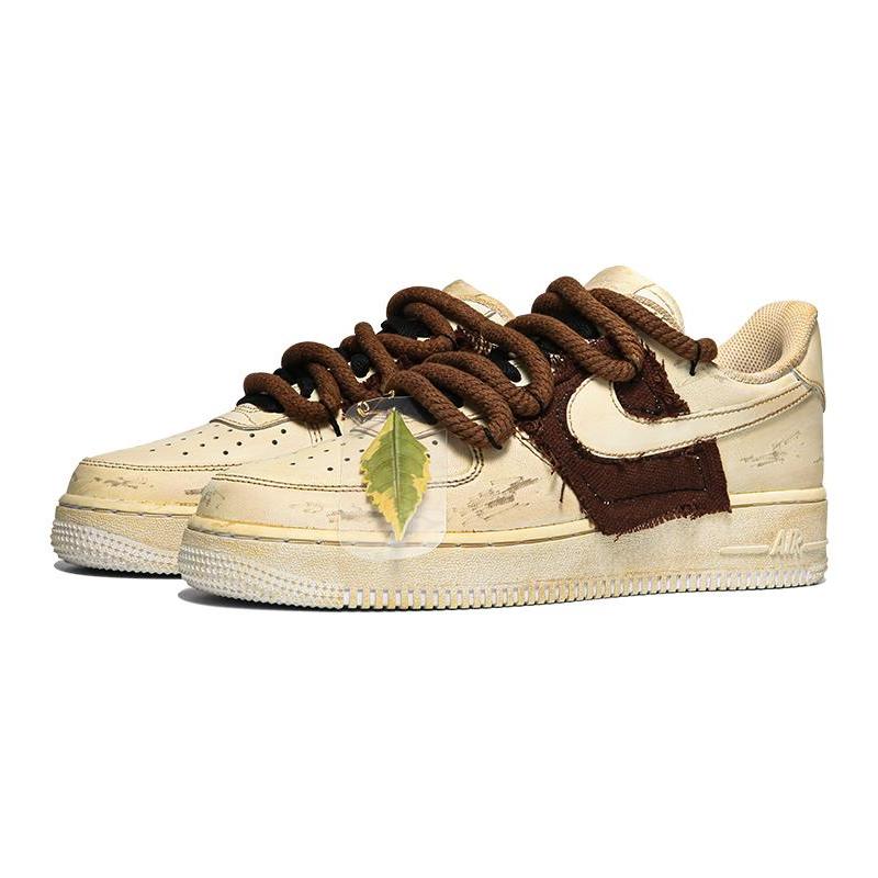 [Custom Male style fallen leaves]  Air Force 1 Skateboarding Shoes Men