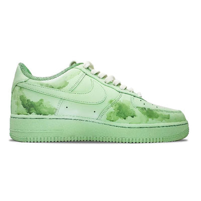 [Custom Duckweed]  Air Force 1 Skateboarding Shoes Men Low-top Green