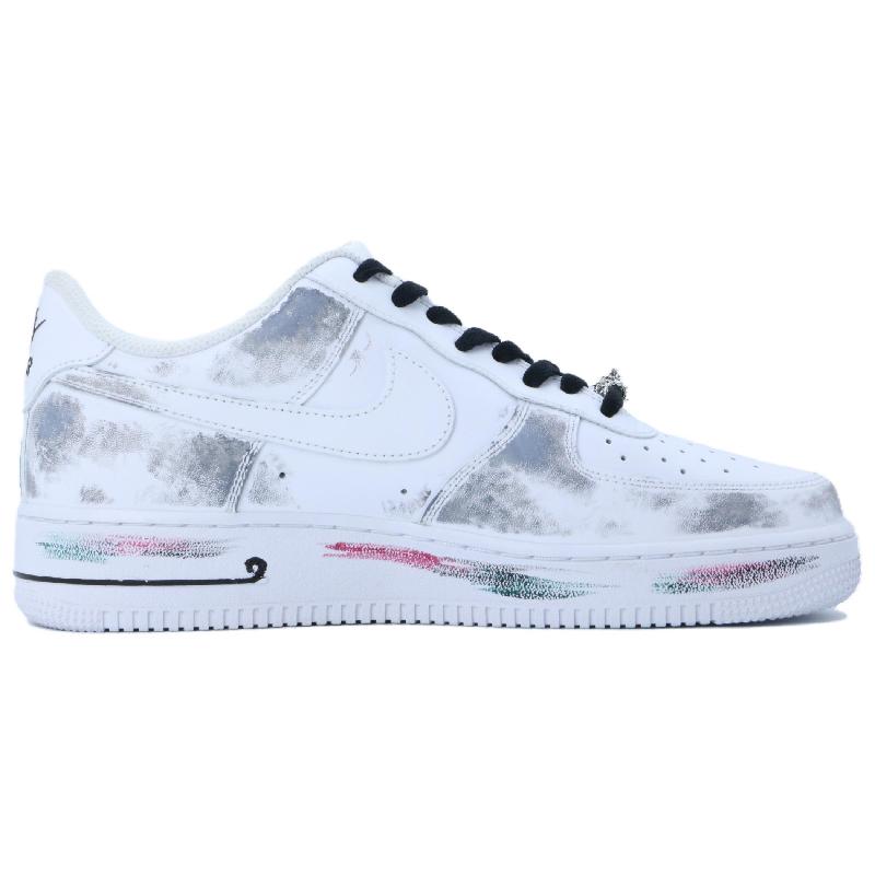 [Custom Black myth]  Air Force 1 Skateboard Shoes Unisex Low-Top White/Black