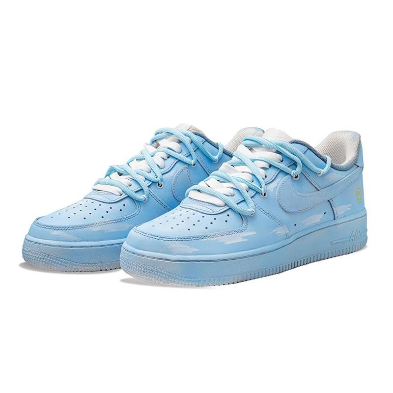 [Custom Blue sky, white clouds, man]  Air Force 1 Skateboarding Shoes Men