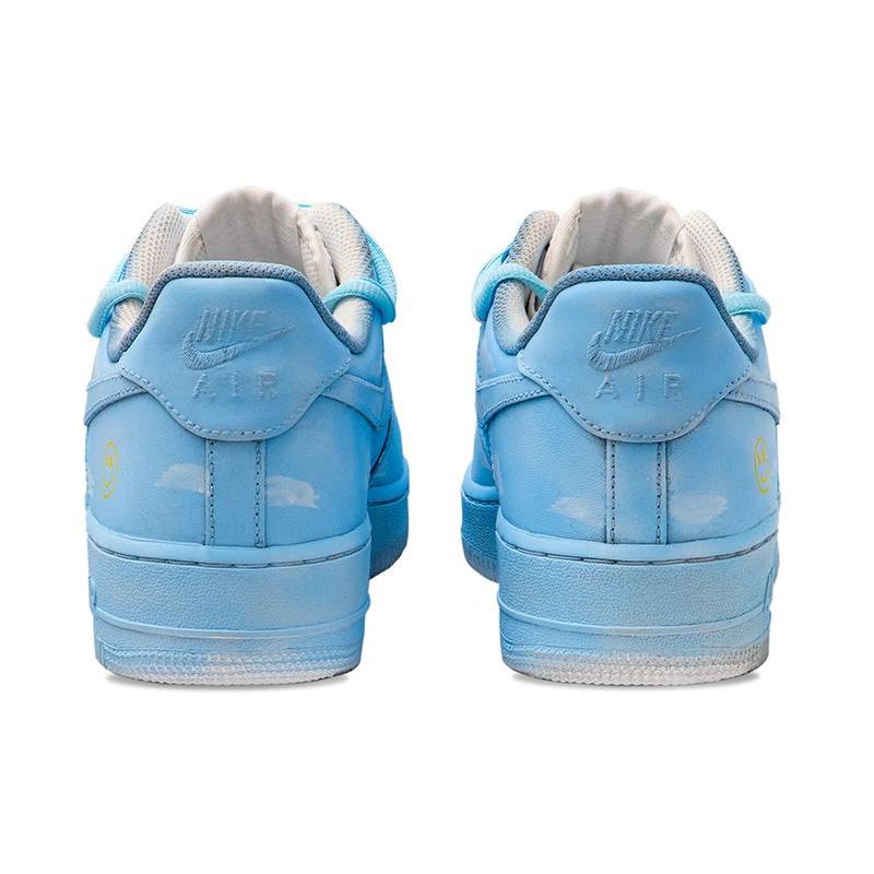 [Custom Blue sky, white clouds, man]  Air Force 1 Skateboarding Shoes Men