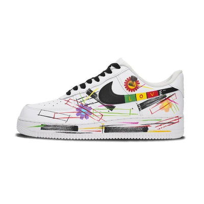 [Custom AF1LOVE sunflower] Male  Air Force 1 Low Skate shoes