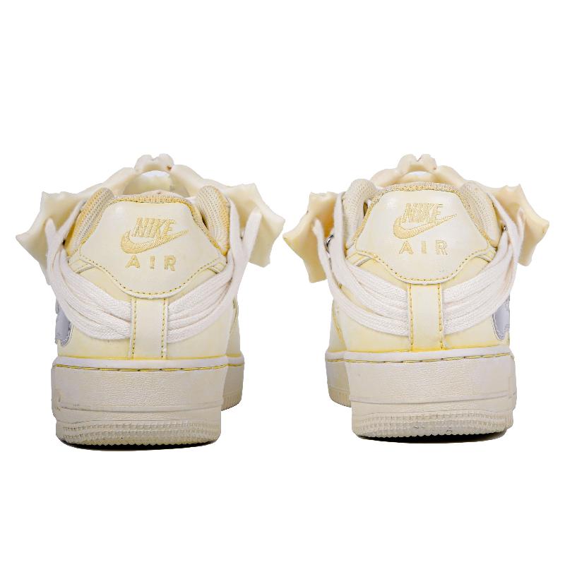 [Custom Male ancient fossils]  Air Force 1 Skateboarding Shoes Men Low-top Beige/Yellow