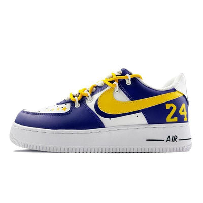 [Custom Men's NBA Lakers purple] Male  Air Force 1 Low Skate shoes