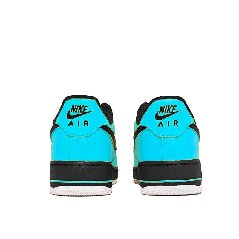 [Custom Cool and refreshing mint]  Air Force 1 Skateboard Shoes Unisex Low-Top Blue/Black