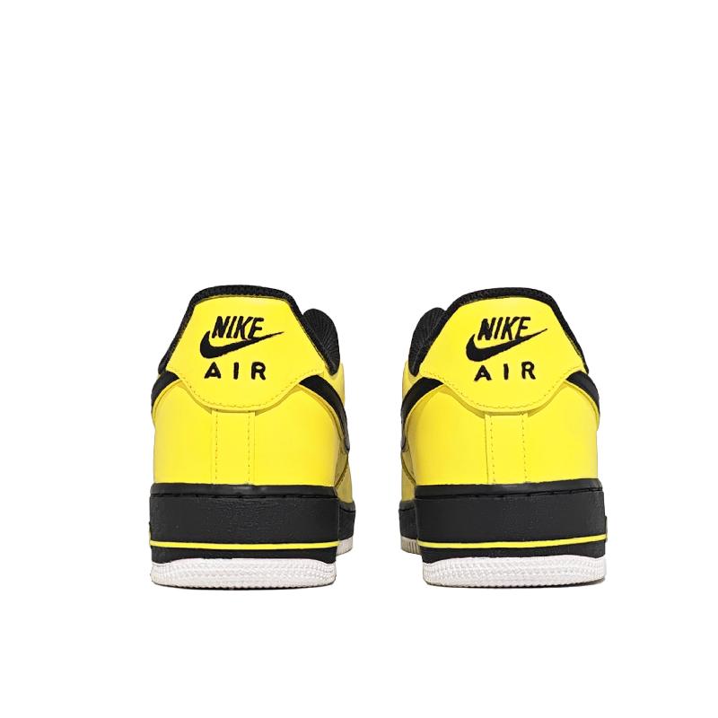 [Custom Yellow Alert]  Air Force 1 Skateboard Shoes Unisex Low-Top Yellow