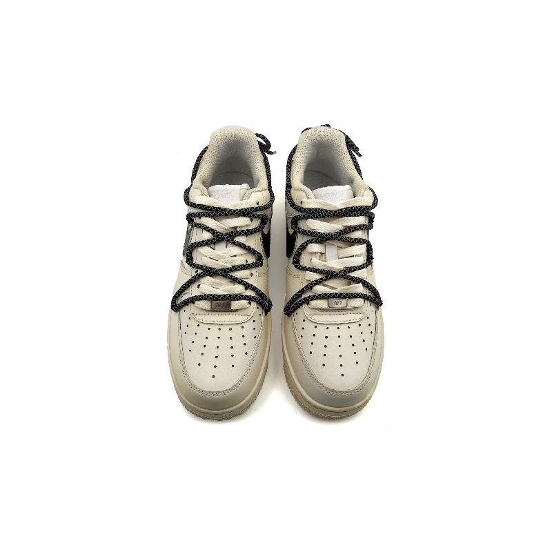 [Custom A cup of coffee]  Air Force 1 Skateboarding Shoes Unisex Low-top Coffee