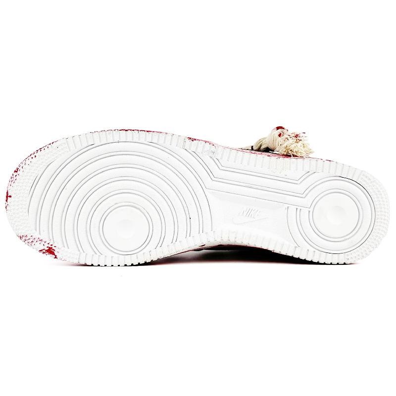 [Custom Crime Scene No. 7]  Air Force 1 Skateboarding Shoes Unisex Low-top White