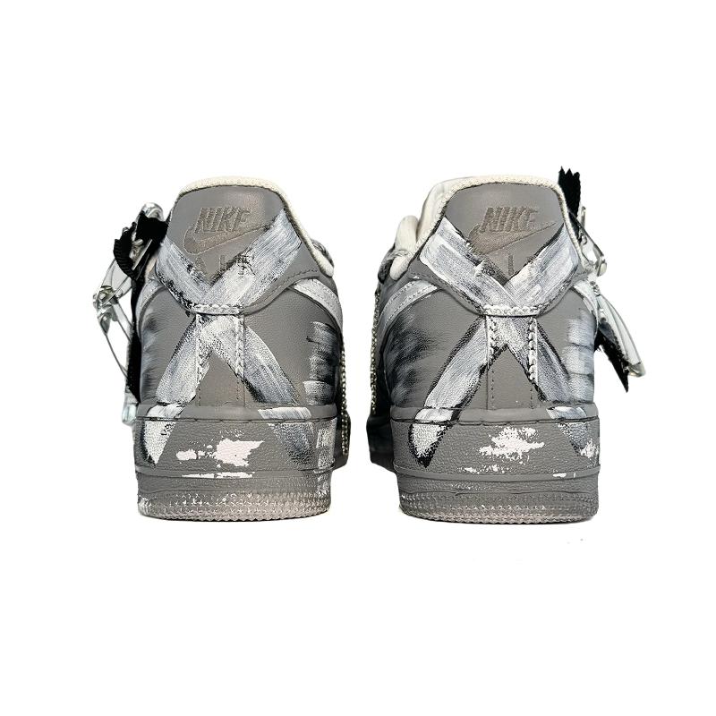 [Custom Zipper Deconstruction]  Air Force 1 Skateboarding Shoes Men