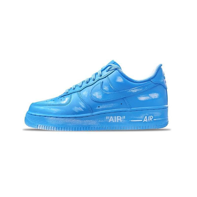 [Custom Blue sky and white clouds]  Air Force 1 Skateboarding Shoes Men