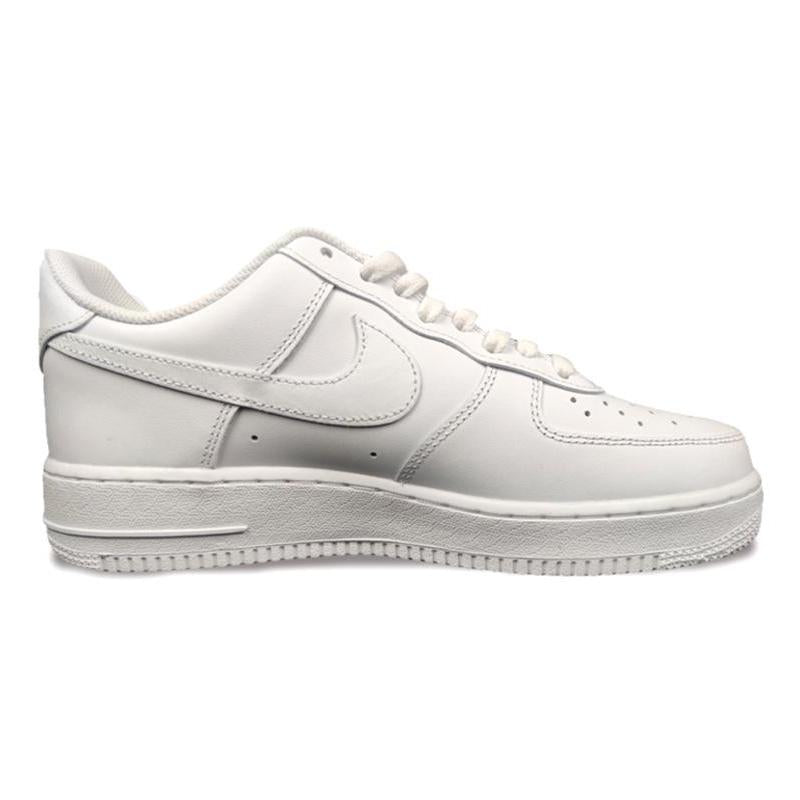 [Custom Men's graffiti in white and red]  Air Force 1 Skateboarding Shoes Men Low-top White/Red