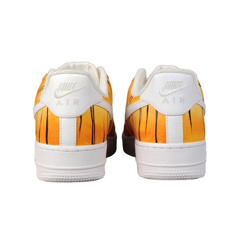 [Custom Men's zodiac tiger pattern]  Air Force 1 Skateboarding Shoes Men Low-top Color Change/black/white